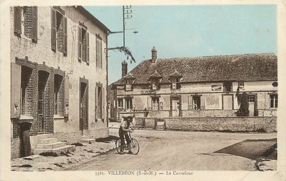 / CPA FRANCE 77 "Villebéon, le carrefour"