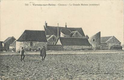 / CPA FRANCE 77 "Vernou sur Seine, Chesnoy, la grande maison"