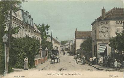 CPA FRANCE 95 "Bessancourt, rue de la gare"