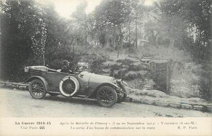 / CPA FRANCE 77 "Varredes, après la bataille de l'Ourcq" / AUTOMOBILE