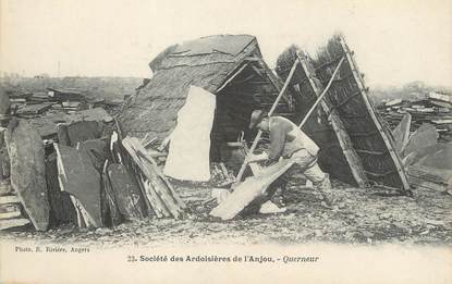 / CPA FRANCE 49 "Société des Ardoisières de l'Anjou, Querneur"