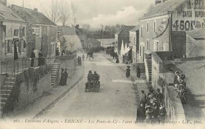 / CPA FRANCE 49 "Erigné, les Ponts de Cé, point terminus des Tramways "