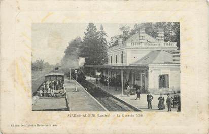 / CPA FRANCE 40 "Aire sur Adour, la gare du midi"