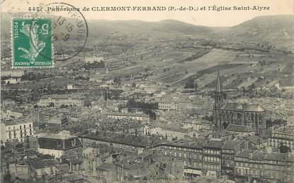 CPA FRANCE 63 "Panorama de Clermont Ferrand"