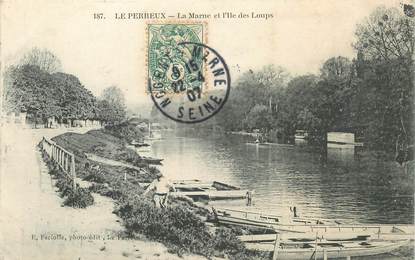 CPA FRANCE 94 "Le Perreux, la Marne et l'Ile des Loups"