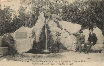CPA FRANCE 83 "Saint Raphael Valescure, la Siagnole par Théodore Rivière, Fontaine" / ART NOUVEAU