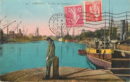 CPA FRANCE 56 "Lorient, le port et le commerce"