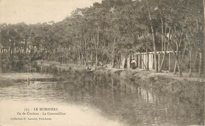 / CPA FRANCE 56 "Ile de Conleau, la Grenouillère"