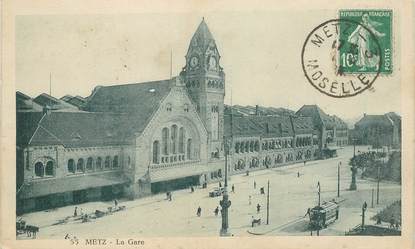 CPA FRANCE 57 "Metz, la gare"