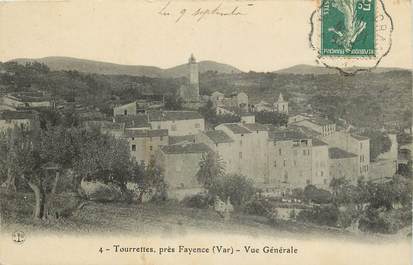 CPA FRANCE 83 "Tourrettes, près de Fayence, vue générale"