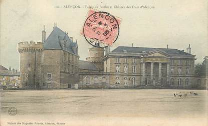 CPA FRANCE 61 "Alençon, palais de justice et chateau des Ducs"