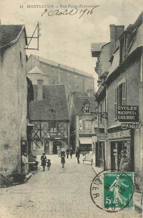 CPA FRANCE 03 "Montluçon,  rue Porte Bretonnier"