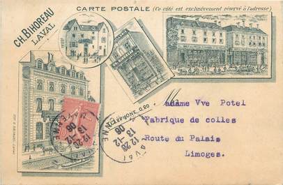 / CPA FRANCE 53 "Laval" / CARTE PUBLICITAIRE / QUINCAILLERIE