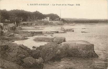 CPA FRANCE 83 "Saint Aygulf, le port et la plage"