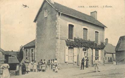 / CPA FRANCE 58 "Sardy, l'école"