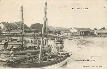 CPA FRANCE 83 "Salins d'Hyères, le port"