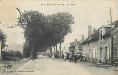 / CPA FRANCE 58 "Coulanges les Nevers, la route"