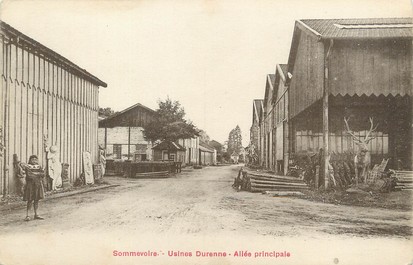 / CPA FRANCE 52 "Sommevoire, usine Durenne, allée principale"