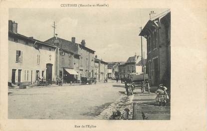 / CPA FRANCE 54 "Custines, rue de l'église"