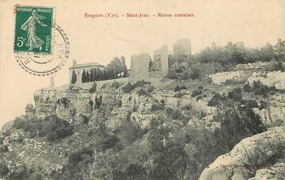 CPA FRANCE 83 "Rougiers, Saint Jean, ruines romaines"