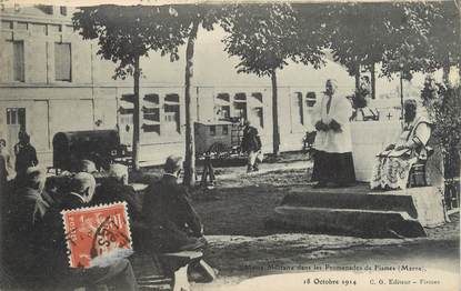 / CPA FRANCE 51 "Fismes, messe militaire"