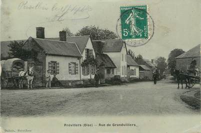 / CPA FRANCE 60 "Prévilliers, rue de Grandvilliers"