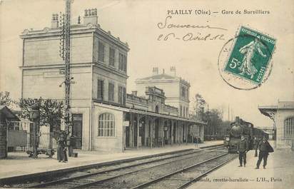 / CPA FRANCE 60 "Plailly, gare de Survilliers"