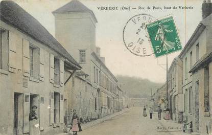 / CPA FRANCE 60 "Verberie, rue de Paris "