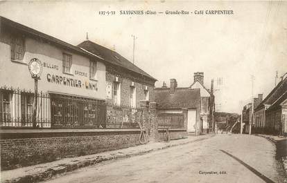 / CPA FRANCE 60 "Savignies, grande rue, café Carpentier"