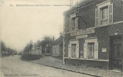 / CPA FRANCE 60 "Ressons sur Matz, bureau de  postes"