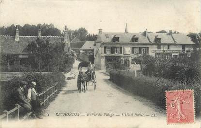 / CPA FRANCE 60 "Rethondes, entrée du village, l'hôtel Billiet"