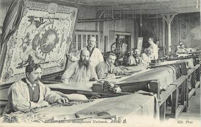/ CPA FRANCE 60 "Beauvais, manufacture Nationale, atelier D"