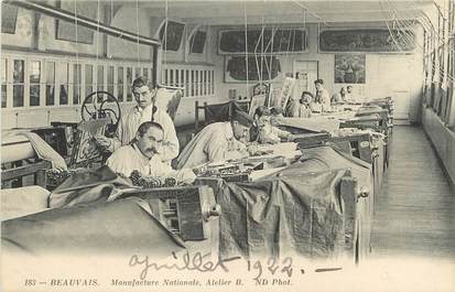 / CPA FRANCE 60 "Beauvais, manufacture Nationale,  atelier B"