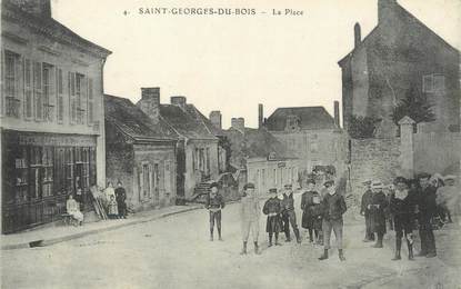 / CPA FRANCE 72 "Saint Georges du Bois, la place"