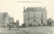 72 Sarthe / CPA FRANCE 72 "Saint Georges du Bois, la mairie et l'école"