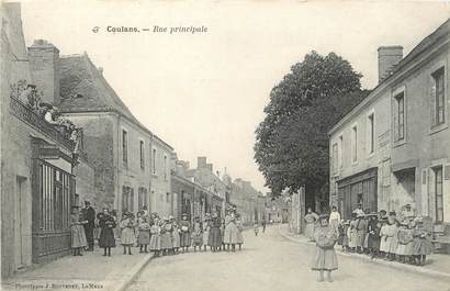 / CPA FRANCE 72 "Coulans, rue principale"
