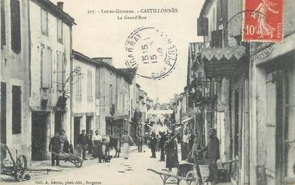 CPA FRANCE 47 "Castillonnès, la grand'rue"