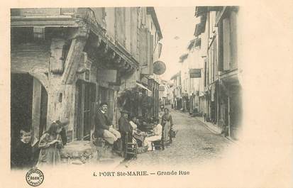 CPA FRANCE 47 "Port Sainte Marie, la grande rue"