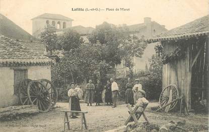 CPA FRANCE 47 "Lafitte, place de Marot"