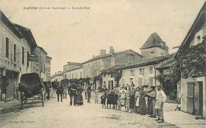 CPA FRANCE 47 "Lafitte, la grande rue"