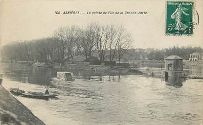 CPA FRANCE 92 "Asnières, la pointe de l'Ile de la Grande Jatte"