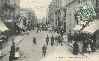 CPA FRANCE 47 "Agen, bld de la République"