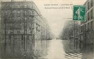 92 Haut De Seine CPA FRANCE 92 "Clichy, inondations 1910, Bld National pris de la mairie"