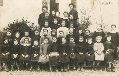 CARTE PHOTO FRANCE 46 "Figeac, Café Tabac"