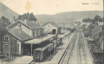 CPA FRANCE 48 "Mende, la gare" / TRAIN