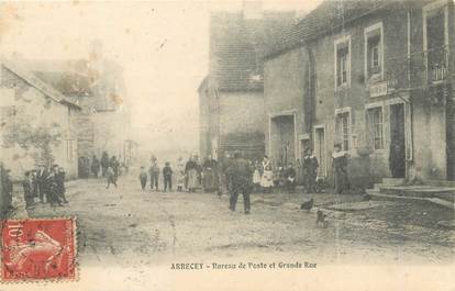 / CPA FRANCE 70 "Arcebey, bureau de poste et grande rue"