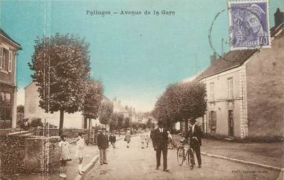 / CPA FRANCE 71 "Palinges, av de la gare"