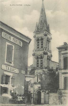 / CPA FRANCE 87 "Saint Sylvestre, l'église"