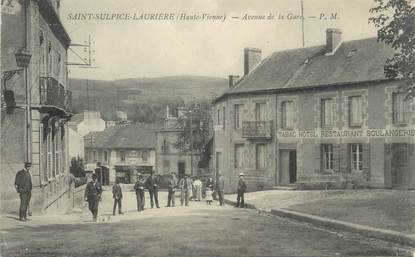 / CPA FRANCE 87 "Saint Sulpice Laurière, av de la gare"