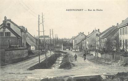 / CPA FRANCE 25 "Audincourt, rue de Dasles"